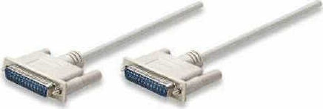 Cable Manhattan RS232 25 pines macho a RS232 25 pines macho 2m