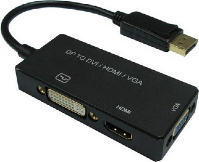 WERT 12.99.3153 DisplayPort - VGA/DVI/HDMI-Adapter, v1.2 Aktiv