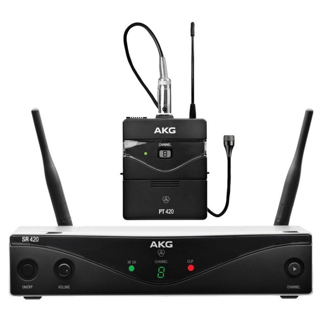 AKG WMS 420 PRESENTER Set Band B Sistema di altoparlanti wireless a 8 frequenze