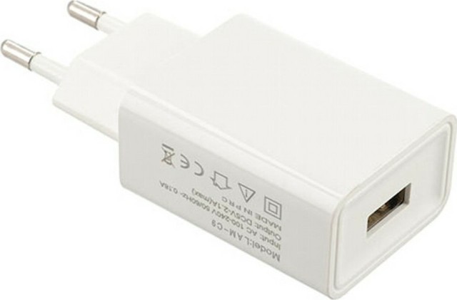 Lamtech Φορτιστής Χωρίς Καλώδιο με Θύρα USB-A Λευκός (LAM022162)