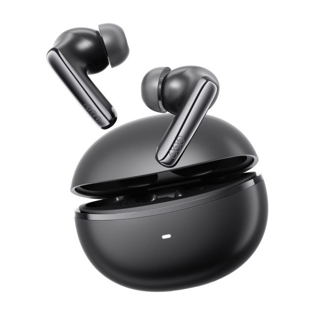 QCY Melobuds N70i ANC Black - 56db ANC TWS Hi-Res Earbuds LDAC BT 6.0 IPX5 Wireless charge 50h