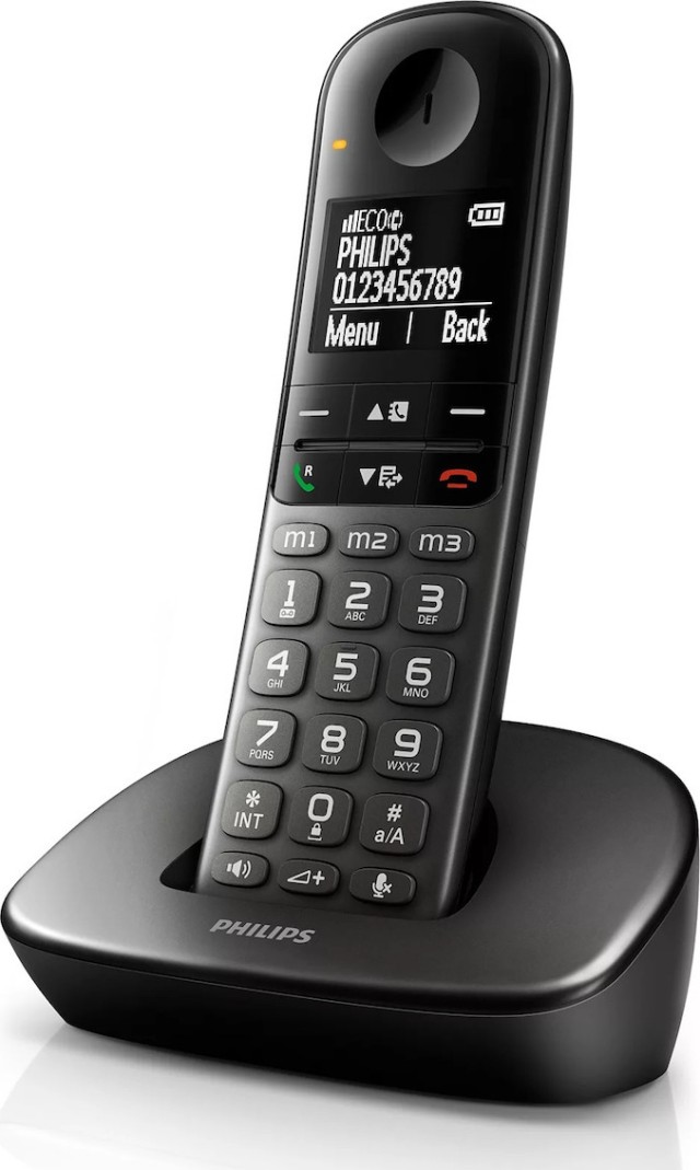 Telefono cordless Philips XL4901DS/GRS con ascolto aperto nero