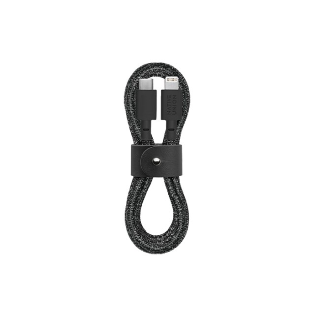 Cavo da cintura Native Union (da USB-C a Lightning) 1.2 m - BELT-KV-CL-CS-BK-2