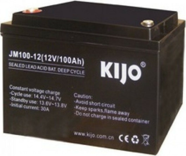 BATERÍA DE PLOMO DESCARGA PROFUNDA 12V / 100Ah JM100-12 KIJ