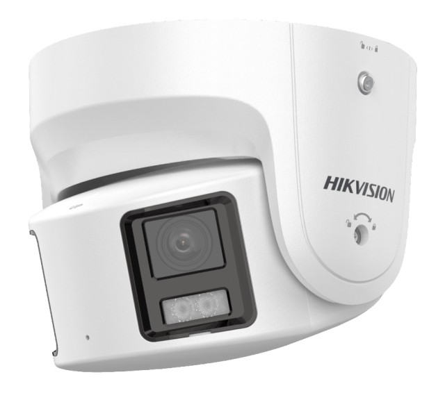 HIKVISION DS-2CD2387G2P-LSU/SL(C) Telecamera di rete 8MP ColorVu Vista panoramica 180° Doppia lente x 4 mm