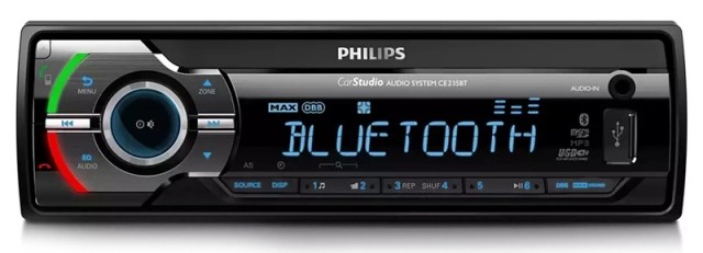 PHILIPS CE235BT-05 Auto-Audiosystem, Bluetooth/FM/AUX/SD/USB