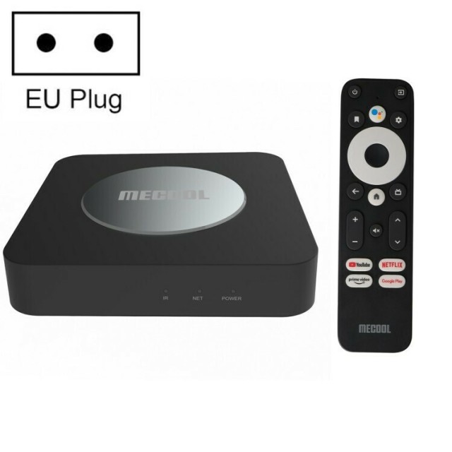 Mecool TV Box KM2 Plus 4K UHD with WiFi USB 2.0 / USB 3.0 2GB RAM and 16GB Storage Space with Android 11.0 Operating System and Google Assistant
