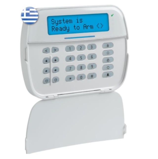 DSC POWERSERIES NEU HS2LCDRF8E6 Kabelgebundene Tastatur mit LCD-Display und integriertem RF Power G-Empfänger