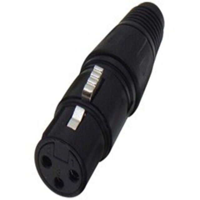 XLR CANON ΚΑΛΩΔΙΟΥ 3P ΘΗΛΥΚΟ ΜΑΥΡΟ/ΜΑΥΡΟ JT-2046A JKG