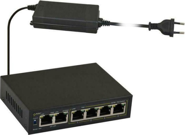 Switch Ethernet PoE PULSAR S64, 6x puertos 10/100Mb/s