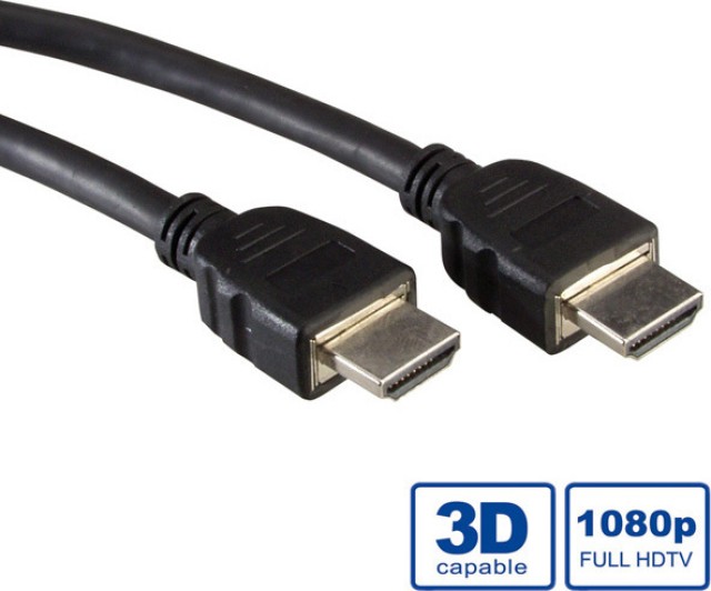 Wert - 11.99.5536-5 - HDMI 1.4 High Speed ​​​​Kabel HDMI-Stecker - HDMI-Stecker 20m Schwarz