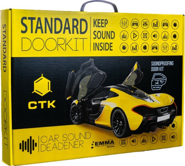 CTK STANDARD DOORKIT Set di insonorizzazione della portiera dell'auto 370 * 500 (set)