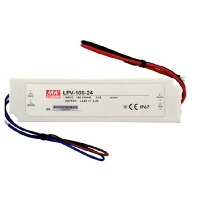 Mean Well LPV-100-24 24V Impermeabile 100W LED Alimentatore in plastica 24V 4.2A IP67