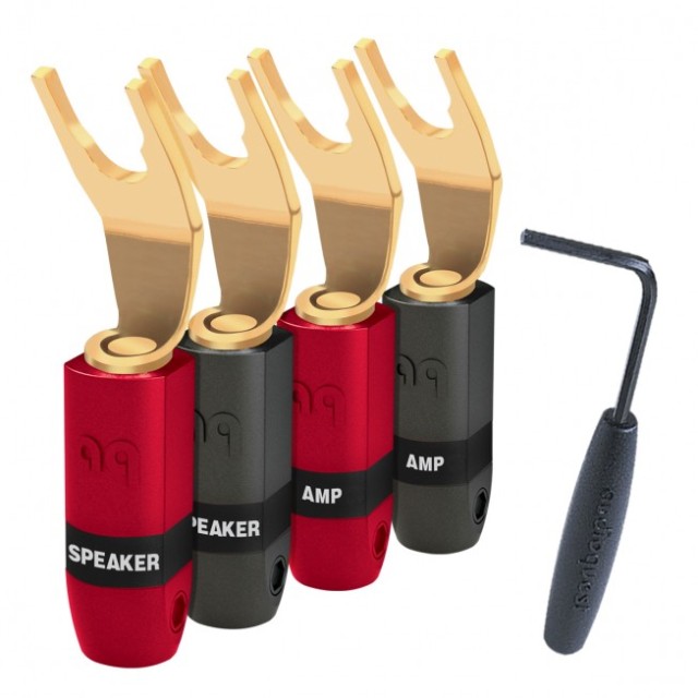 AudioQuest SureGrip-300 Multi-Spade gold plated - 4 τεμαχια