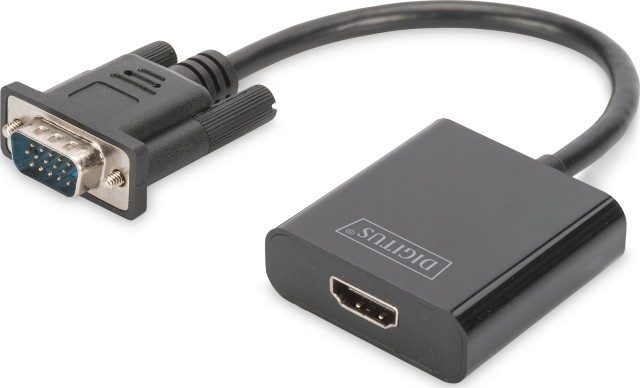 DIGITUS DA-70473 VGA to HDMI Converter and Audio Full HD 15cm