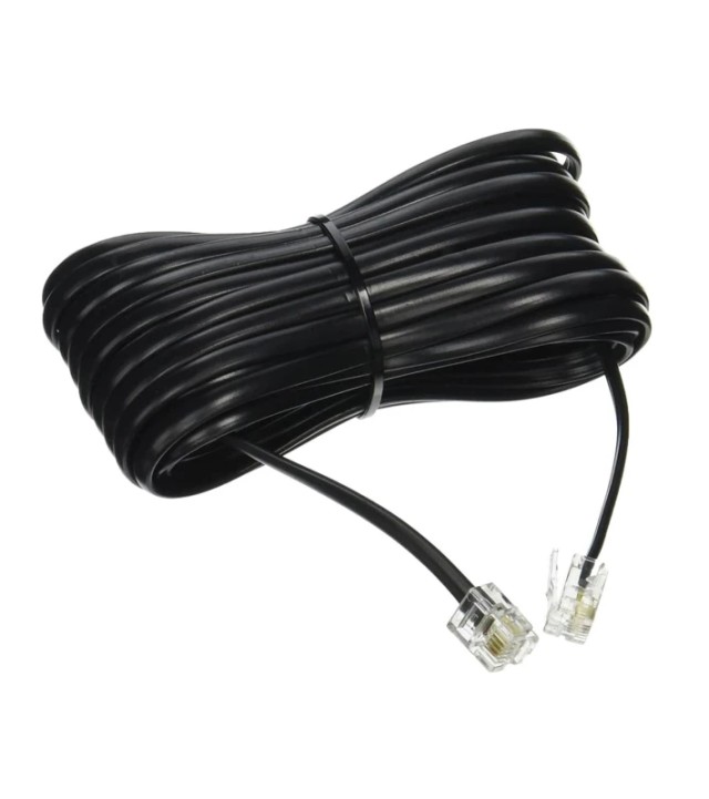 ΚΑΛΩΔΙΟ ΤΗΛΕΦΩΝΙΚΟ ΣΥΝΔΕΣΗΣ 6P4C ΑΡΣΕΝΙΚΟ ΣΕ ΑΡΣΕΝΙΚΟ 1.5m ΜΑΥΡΟ COMP