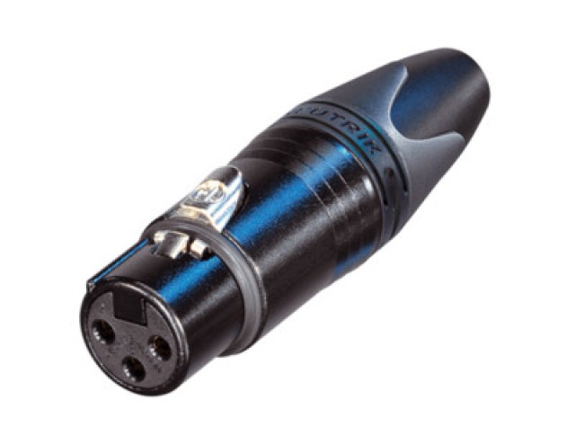 NEUTRIK NC3FXX-B XLR CABLE CONNECTOR FEMALE 3 POLE