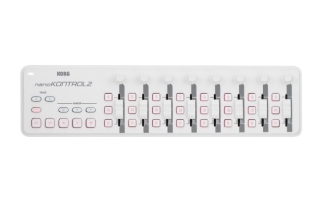 KORG NANOKONTROL 2 Controller Midi USB, 8 slider 24 tasti, in colore bianco