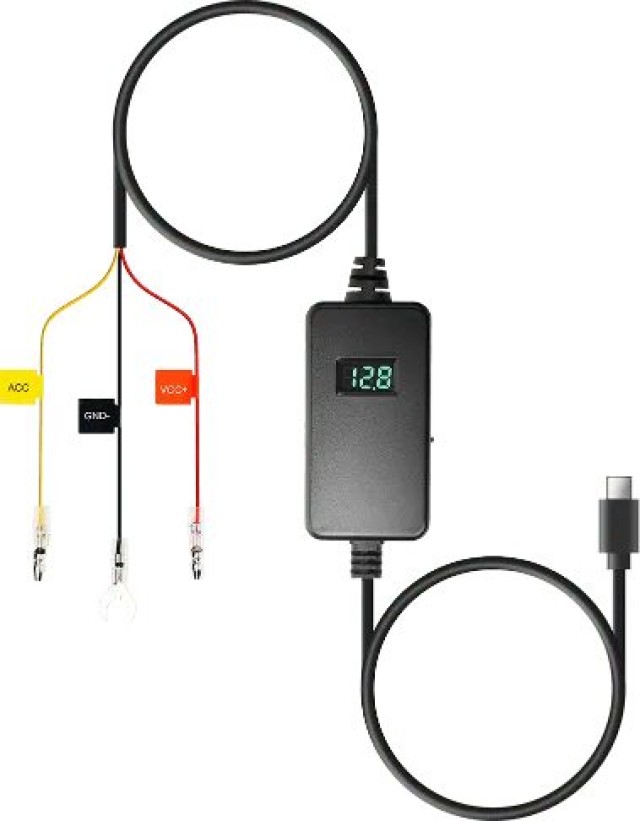 70mai UP06 Adustable Hardwire Kit for all USB-C 70mai Dash Cams (varius V to protect Car Battery)