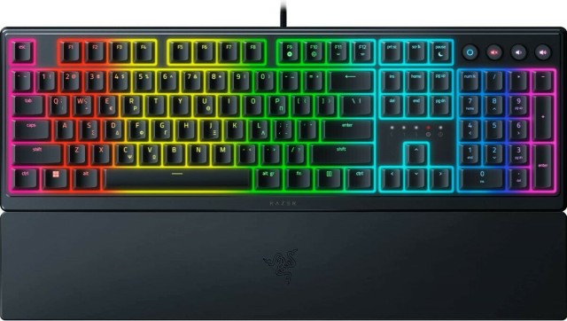 Razer ORNATA V3 Gaming-Tastatur – Low Profile Mecha-Membrane Switches – Split Resist – RGB – GR