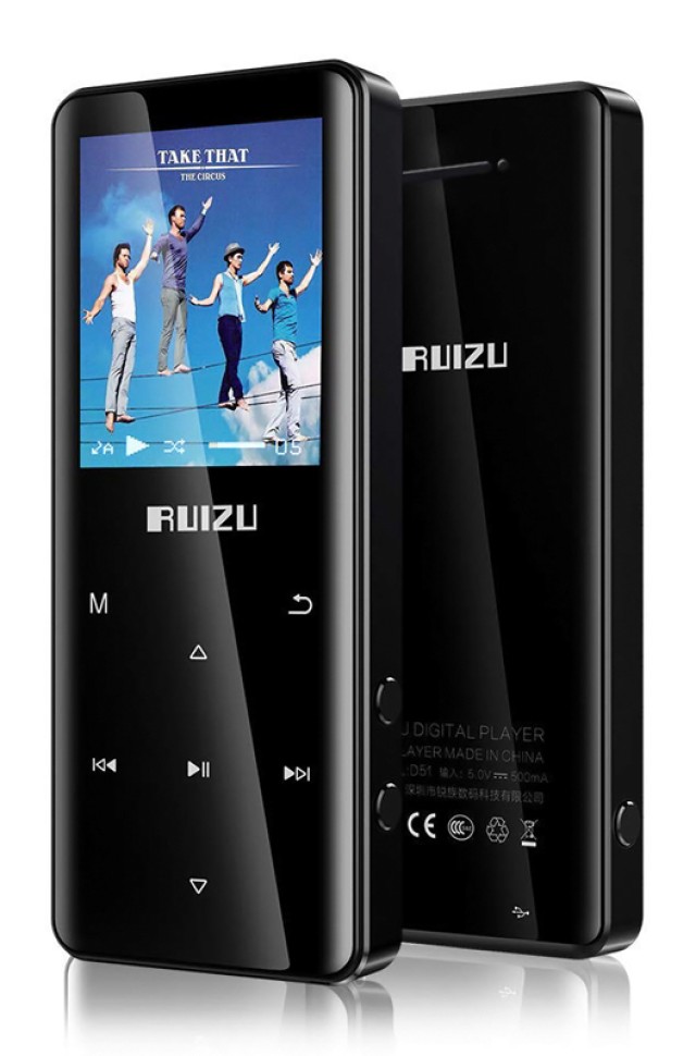 RUIZU D51-8G Lettore MP3 con altoparlante, 1.8