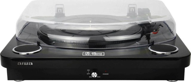 Aiwa GBTUR -120 Turntable with Built-in Speakers Black