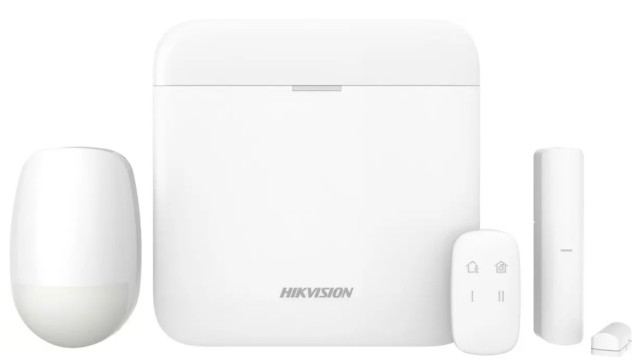 AX PRO DS-PWA64-Kit-WE (868 MHz) Weiß, Integriertes LAN-Alarm-KIT, Wi-Fi, GPRS (2G)