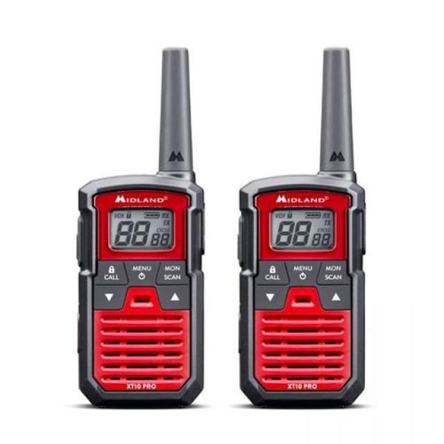 Midland XT 10 PRO Ασύρματοι PMR446 16CH 500mW Σετ 2 Τεμαχίων
