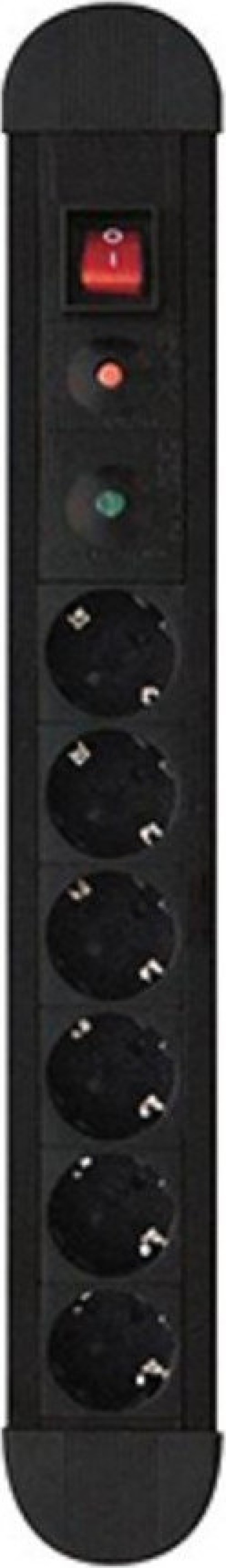 Power On SPU-06K (BLACK) 6-Position Security Multi-socket