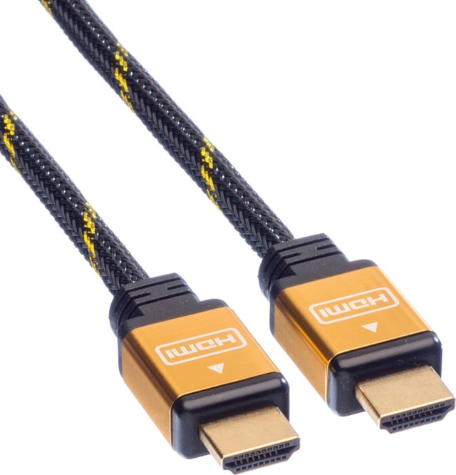 Roline - 11.04.5566-5 - HDMI 1.3 Braided Cable HDMI male - HDMI male 10m Black