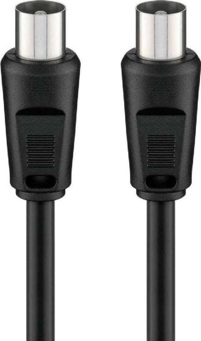 Goobay Καλώδιο Κεραίας Coax male - Coax male Μαύρο 1.5m (68146)