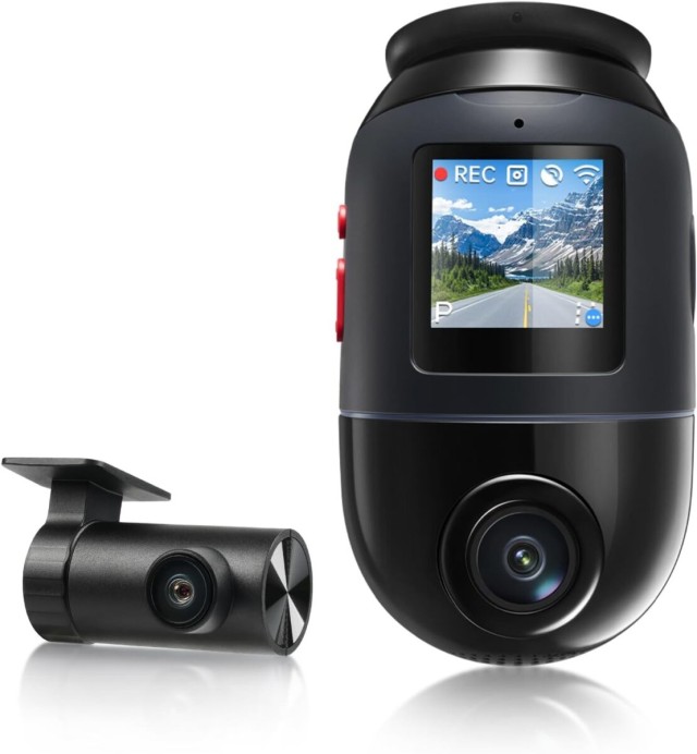 70mai Dash Cam 4K Omni 360° + Reaview Full View with Dual Sony STARVIS 2, AI 2.0 & 4G LTE (X800-2)