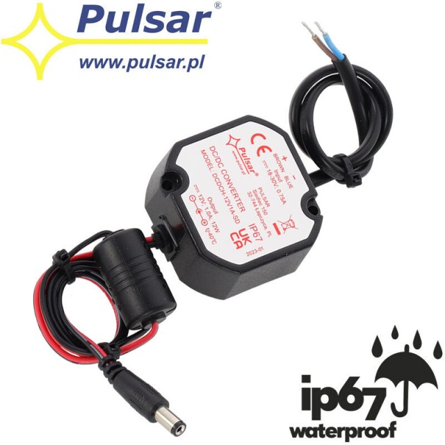 Pulsar Μετατροπέας Συστημάτων CCTV DCDCH-12V1A-SD