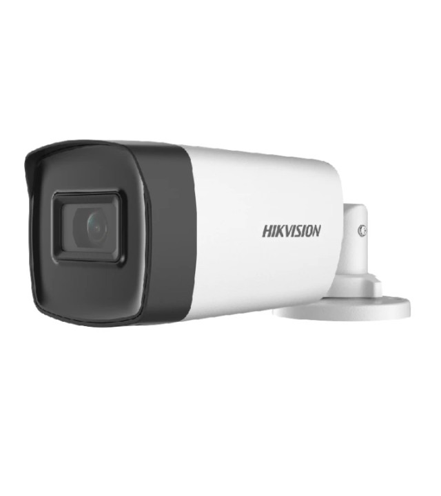 HIKVISION DS-2CE17H0T-IT3FS 2.8 Κάμερα Bullet 4in1 5MP, ευρυγώνιος φακός 2.8 mm, εξωτερικού χώρου, με ενσωματωμένο μικρόφωνο.