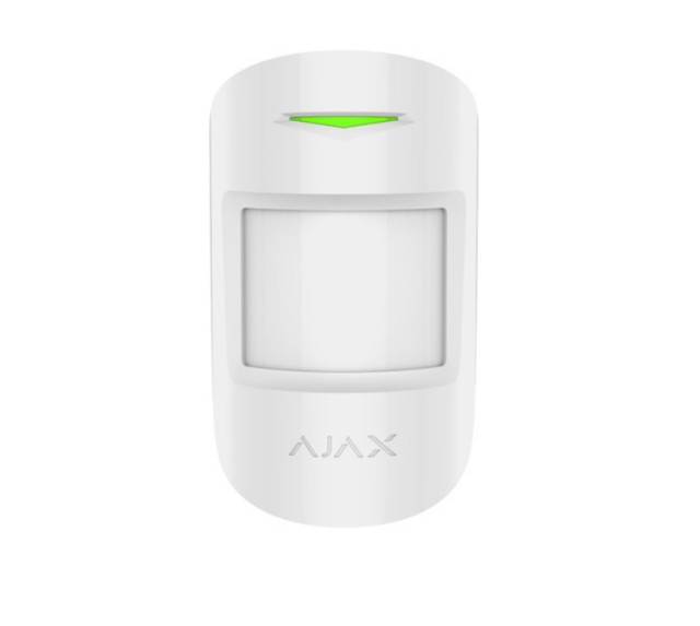 Ajax Combi Protect Rilevatore di movimento PIR wireless e rottura di cristalli bianco