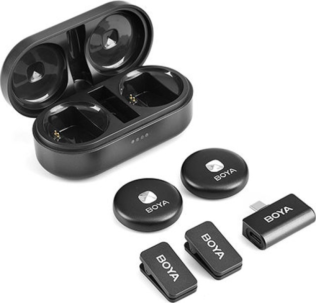 BOYA Omic-U Black 2,4GHz Dual Channel Wireless Microphone For Android USB-C