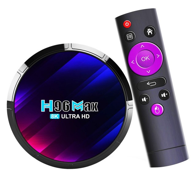 H96 TV Box Max RK3528 8K UHD with WiFi USB 2.0 / USB 3.0 2GB RAM and 16GB Storage with Android 13.0 Operating System