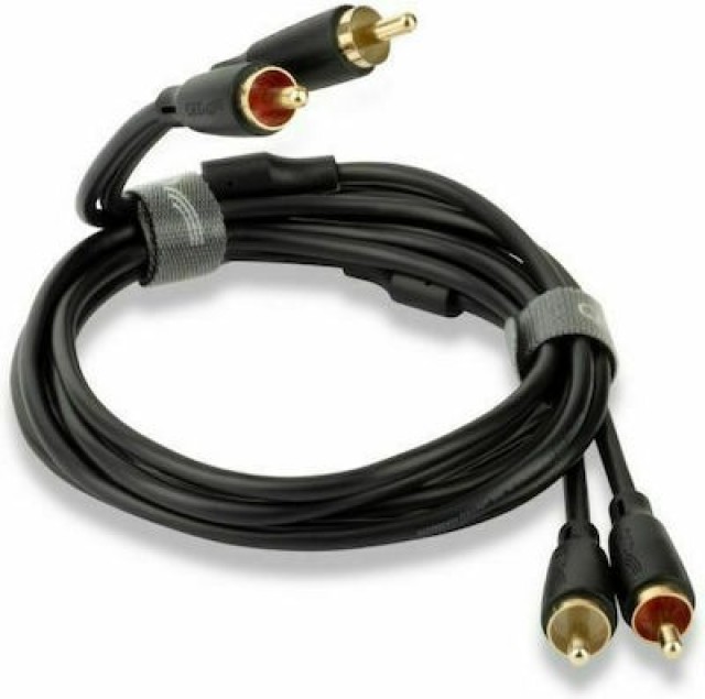 QED Cable 2x RCA male - 2x RCA male 0.75m (QE8101)