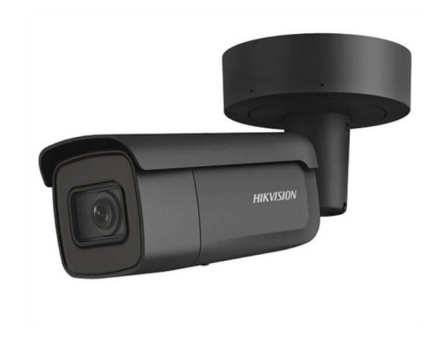 Hikvision DS-2CD2646G2-IZS Cámara web negra 4MP AcuSense Linterna varifocal 2.8-12mm