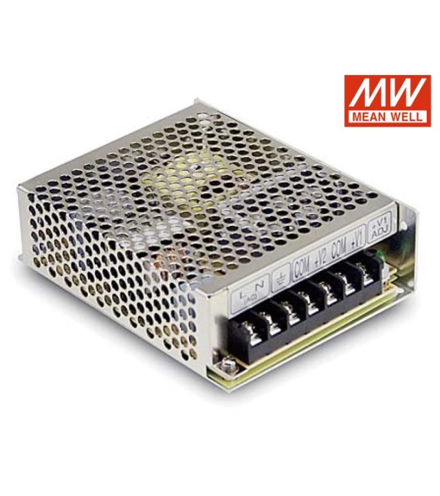 ΤΡΟΦΟΔΟΤΙΚΟ 66W/5VDC/12VDC ΤΡΙΠΛΗΣ ΕΞΟΔΟΥ RD-65A MEAN WELL