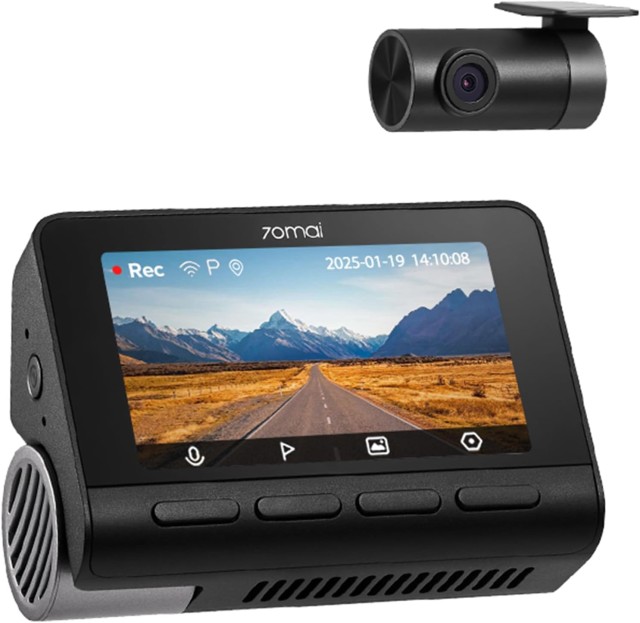 70mai A800SE-1 Front & Rear Dash Cam 4k w. 3inch screen set w. Rearview Cam - 2160p 140FOV