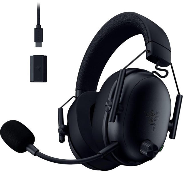 Razer BLACKSHARK V3 Black - Wireless Gaming Headset - 70h Battery - 2.4GHz/BT/USB - PC/PS5/Switch