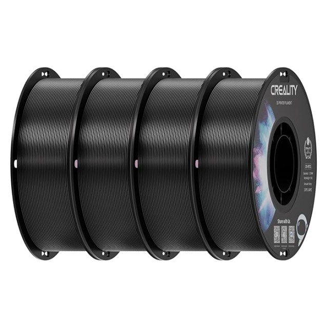 Creality CR-PETG Value Pack 4kg - 4x Black 3D Printer Filament