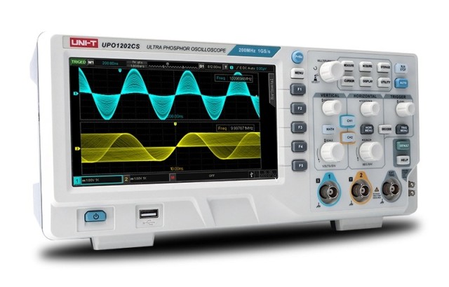 UNI-T digital bench oscilloscope UPO1202CS, 2 channels, 200MHz