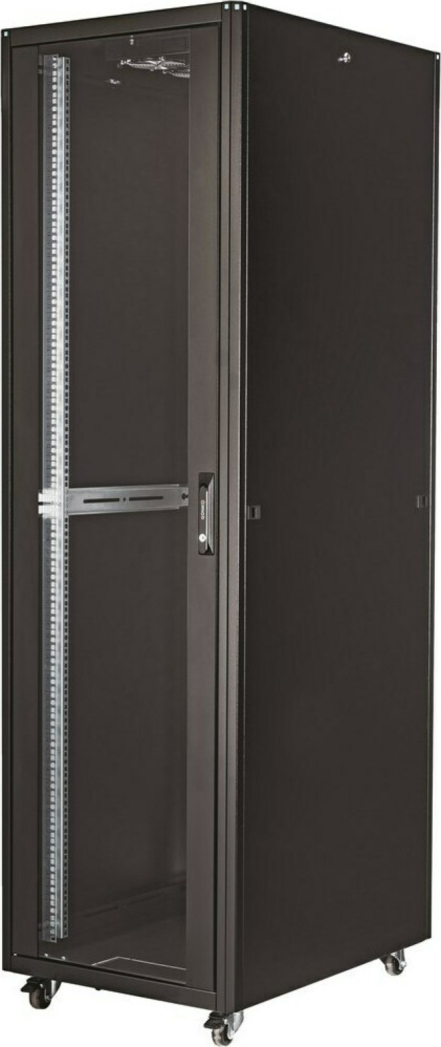 Elegant ELGT42U6080BL111 Επιδαπέδια καμπίνα για Rack 42U (60x80cm) Μαύρο