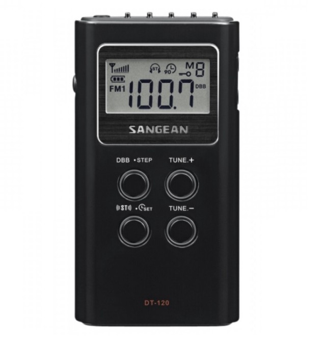 RADIO PORTÁTIL SANGEAN DT-120 NEGRO