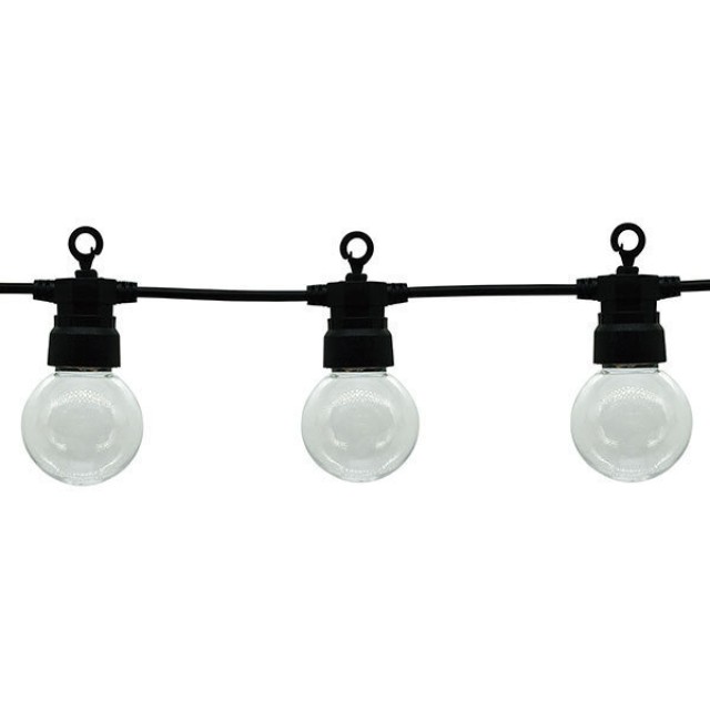 Optonica Στεγανή Γιρλάντα Φωτισμού LED IP65 13m με 20 Λάμπες Θερμό Λευκό