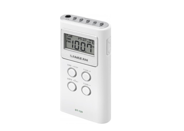 SANGEAN DT-120 WEISSES TRAGBARES RADIO