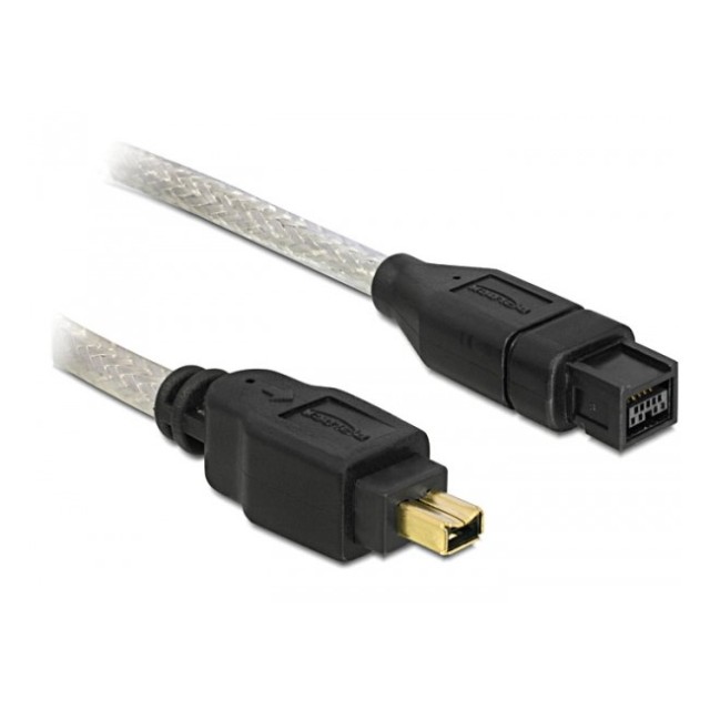 FIREWIRE B CABLE 4pin σε 9pin 2m Καλώδιο 4-Pin σε 9-Pin 2m IEEE 1394a/1394b για Camcorder, DV Camera & FireWire 800