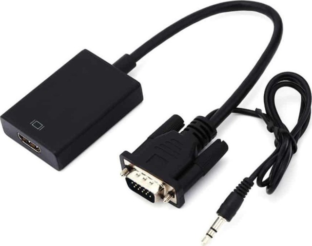 Muzik Μετατροπέας 3.5mm / VGA male σε HDMI female 1τμχ VD-242